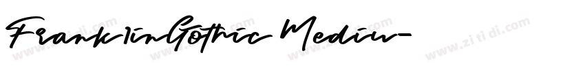 Frank1inGothic Mediu字体转换
